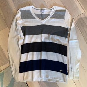 Nautica long sleeve sweater striped